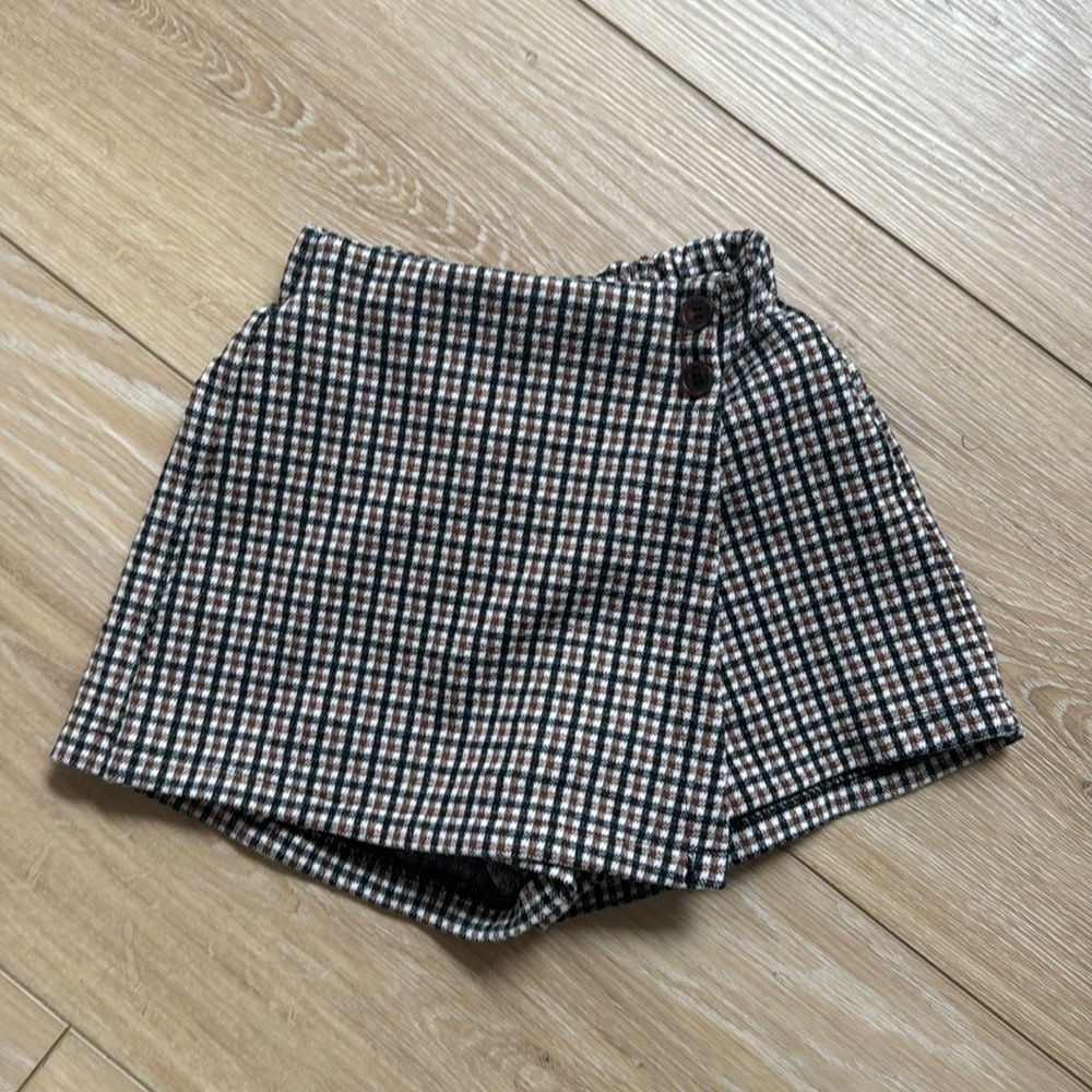 Zara plaid skort